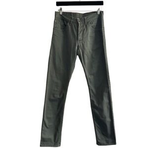 Raleigh Denim Workshop Jones Jeans Green 100% Cotton Slim Straight Minimal